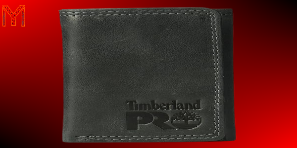 Timberland PRO Mens Leather RFID Trifold Wallet